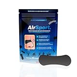 Tiras Nasales Antironquidos 30 Unidades AirSport® – Abrir Fosas Nasales y Respirar Mejor para Dormir Deporte y Congestión Nasal – Adhesivo Premium Henkel Hipoalergénico Negro Cinta Breathe Right