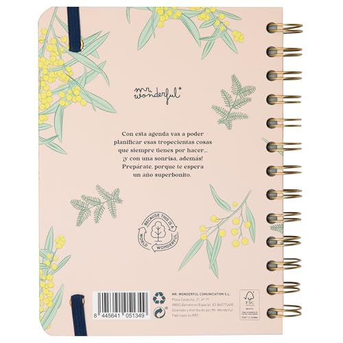 Mr. Wonderful - Small Office Agenda 2025 Weekly - Start the Magic - Includes 8 Sheets of Stickers and Motivational Daily Phrases - Image 3