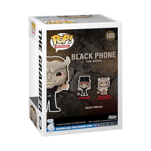 Funko Pop! Movies: Black Phone - The Grabber - 1/6 Odds For Rare Chase Variant - Figurine en Vinyle à Collectionner - Idée de Cadeau - Produits Officiels - Jouets pour les Enfants et Adultes