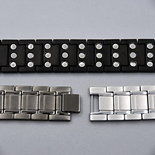 Vicmag 3X Ultra Strength Magnetic Bracelet For Men Arthritis Pain Relief Titanium Steel Bracelet Magnets With Adjustment Tool & Jewelry Gift Box #TOP7