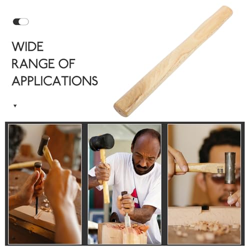 HOLIDYOYO Wooden Hammer Handle Replacement Hammer Shaft Part Comfortable Grip Easy Installation Safe Smooth Wood Material