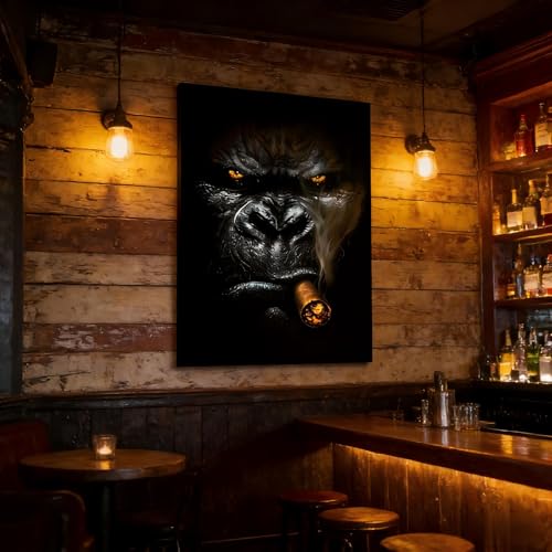 Impression giclée sur toile de qualité premium affiche singe rétro