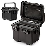 NANUK Trail 10-11.2L (3-Gallon) Waterproof Storage Box – Modular & Compact Cargo Case for Camping, Fishing, Hunting & Outdoor Storage – Dustproof and Impact Resistant (12.9” x 9.7” x 10.3”) – Black
