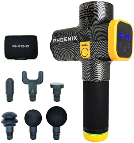 Pistola Massageadora Phoenix Profissional, Massageador Phoenix A2...