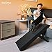 Dog ramp for Couch – Non-Slip, Sturdy Build Foldable Dog ramp – Supports up to 200lbs – Adjustable 7'' to 20'' – Landing Platform Seamlessly Connects – Birchwood Pet Ramp for Small Dogs – Black