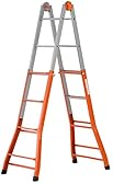 Gierre A0050 Scala telescopica in acciaio Acal100 4+5 pioli (Altezza lavoro: 4.28 m)