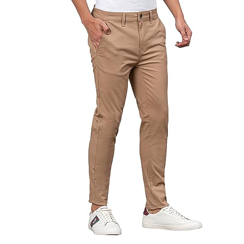 Image of Red Tape Casual Chinos for Men | Grey | Solid Woven Chinos | Skinny |Comfortable & Breathable | Durable & Moisture Absorbent | Cotton Chinos for Men