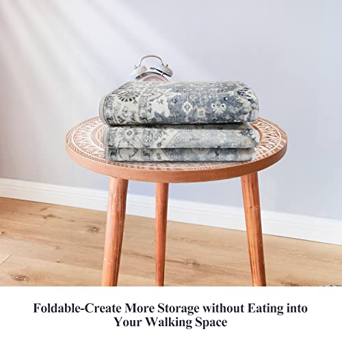 HY HAO YUN LAI Non Slip Runners for Hallways,Washable Long Ultra Soft Kitchen Non Shedding Accent Farmhouse Rugs (Grey, 2 X 7)