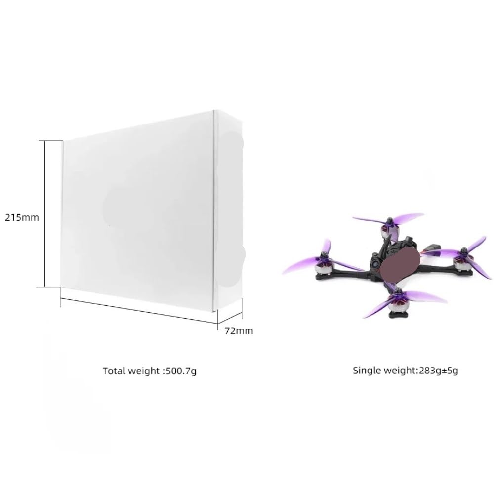 Drone FPV quadricottero da corsa V2 da 5 pollici adatto for F722 60A 350mW 2306.5 1900KV 6S