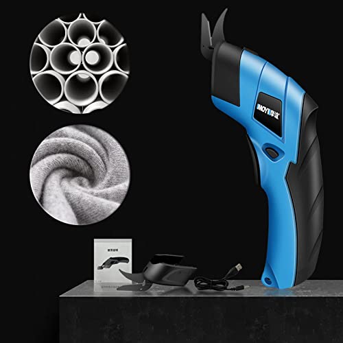 Newmind Tesoura elétrica portátil, pequena tesoura com lâminas extras, para cortar tecido, scrapbook