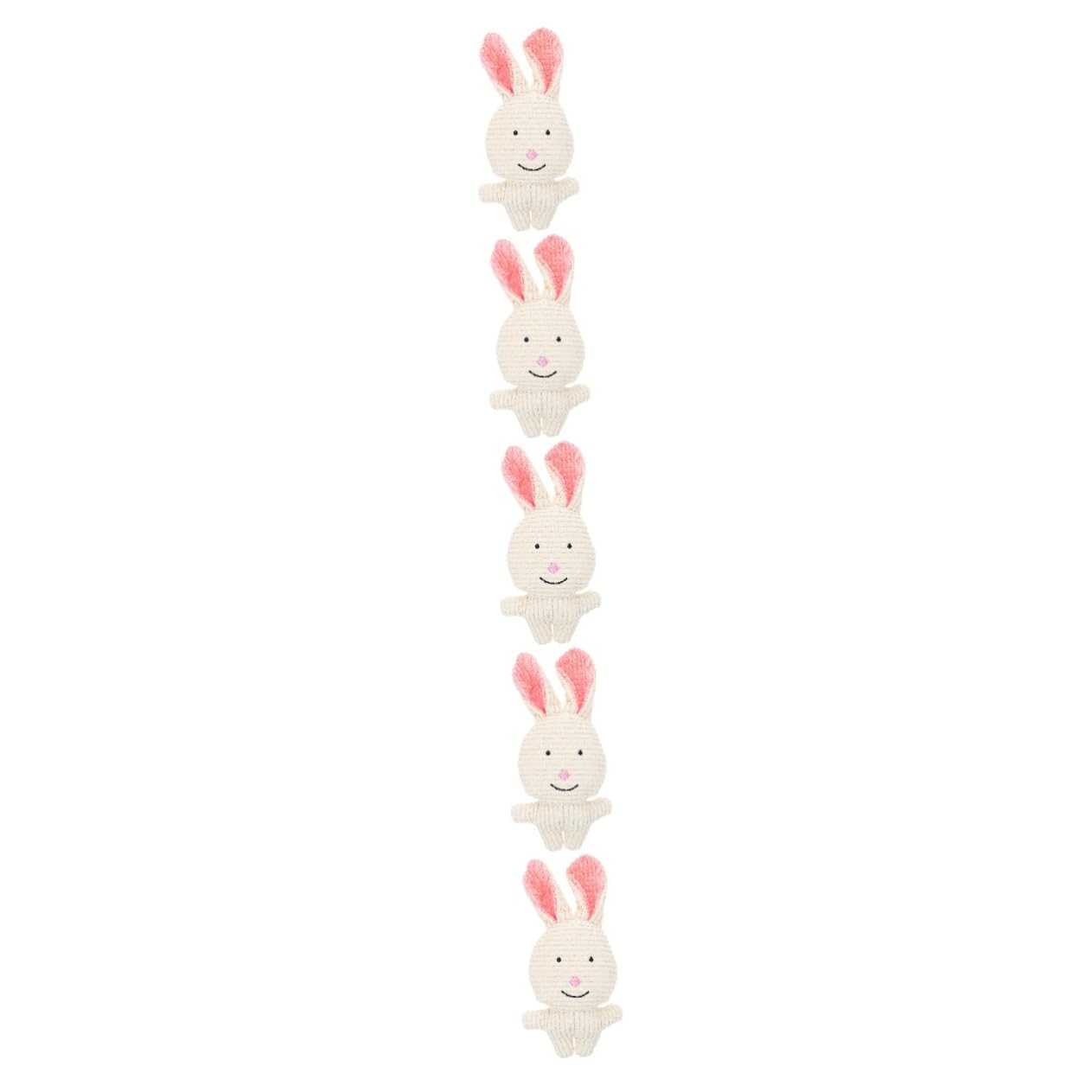 Toddmomy 5pièces Jouet à Mâcher pour Chiens Peluche Squeaky Accessoire pour Dentition Et Amusement Chiots Jouet Interactif pour Petits Et Moyens Chiens