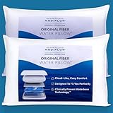 Mediflow Originalfaser Faser Wasserkissen, Polyester, weiß, 2 Count (Pack of 1)