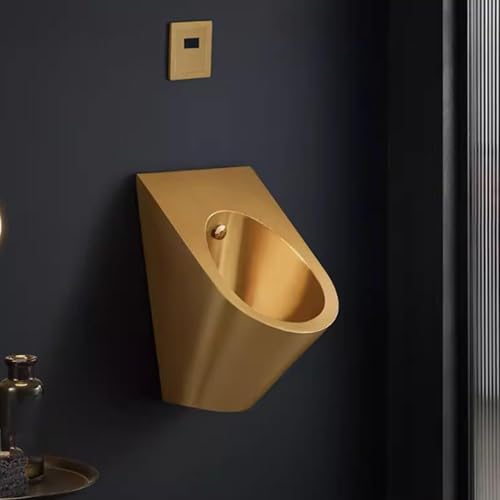 iumLeap 304 Stainless Steel Urinal,Wall Mounted Urinal,Bar Urinals,Vertical Intelligent Induction Flush Urinal,Family Bathroom Toilet with Sensor,for Home,Hotels,Shopping (B)