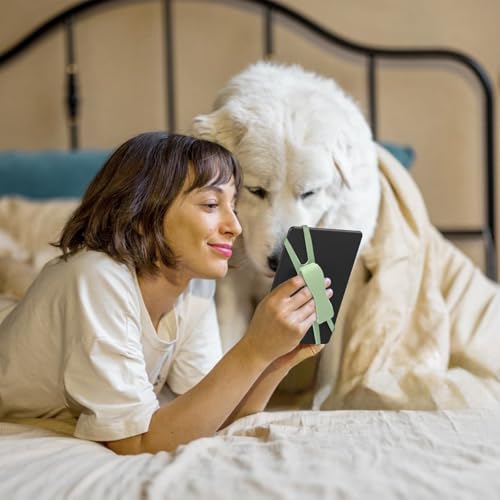 CHENGZI Tablet Kindle Lesezubehör 4,7-8 Zoll Komfort Handschlaufe Leseständer (Grün)