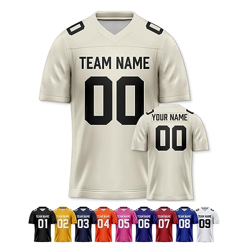 Image of Custom Replica Football Jersey with Name Number Logo
