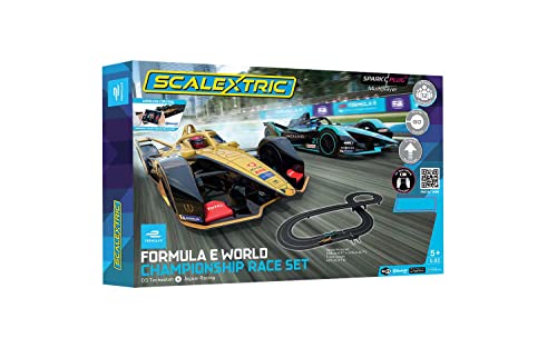 Scalextric Formula E 1:32 Spark Plug Slot Car Race Track Set C1423T #TOP23