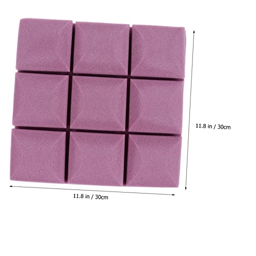 Set de 12 piezas de paneles absorbentes de sonido color púrpura para puertas y techos miniatura 2
