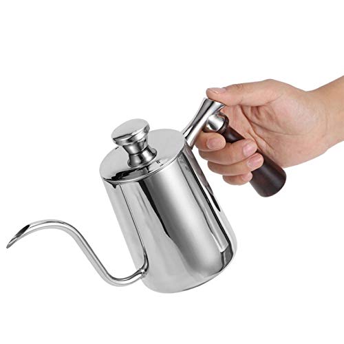 Chaleira de café, bico exclusivo de pescoço de ganso com água lenta e precisa, panela de café de aço