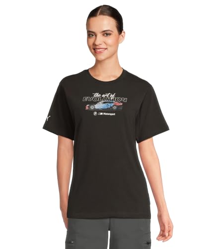 PUMA Womens BMW M Motorsport Graphic T-Shirt Puma Black Medium