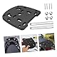 CHILDWEET 1 Satz Stammbasis Gepäckträger Topcase -universal-Heck -kofferraumbasis Topcase Externes -montagebasissystem Black Eisen