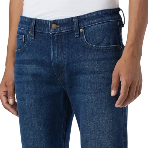 Image of Pepe Jeans Men's Straight Fit Jeans|Mid Rise |Stretchable Fabric| Jeans for Men | Available in Plus Size