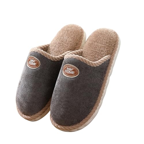 Pantoufles hiver intérieur hommes en coton doux pour des moments de détente chaleureux au salon