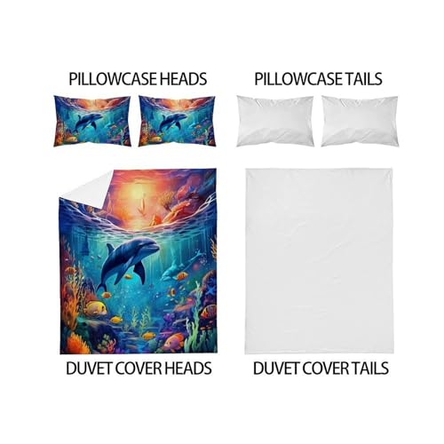 Housse de couette microfibre anti-plis grand lit 220x240cm King