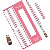 EBANKU Acrylic Nail Brush, 100% Pure Kolinsky Acrylic Brushes Size 10 Round Shaped Oval Nail Art Pai