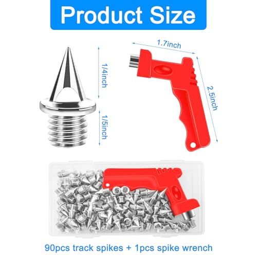 whpqhw 90PCS 1/4Inch Track Spikes - Image 4
