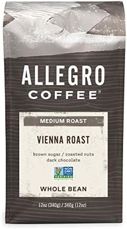 Allegro Coffee Vienna Roast Whole Bean Coffee, 12 oz
