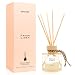 BEHAZEER Linen Reed Diffuser, 6.77OZ/200ML Large Capacity Natural Non-Toxic Oil, Long-Lasting Fragrance Reed Diffusers Set for Home and Bathroom, Aroma with 5 Reed Diffuser Sticks