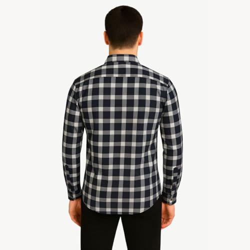 Image of Pepe Jeans Men's Regular Fit Full Sleeve Checkered Cotton Casual Shirt | Check Shirt for Man | Smart & Stylish | Multiple Styles | Mens Casual Shirts