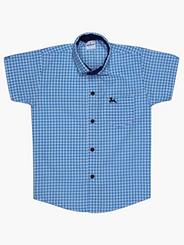 Image of superminis Boy's Cotton Regular Fit, Half Sleeves, Collared Neck, Printed Shirts for Casual Wear
