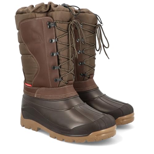 Demar Vigur Pro Bottes de Chasse Bottes Thermo Bottes d'Hiver Imperméables, marron, 44 EU