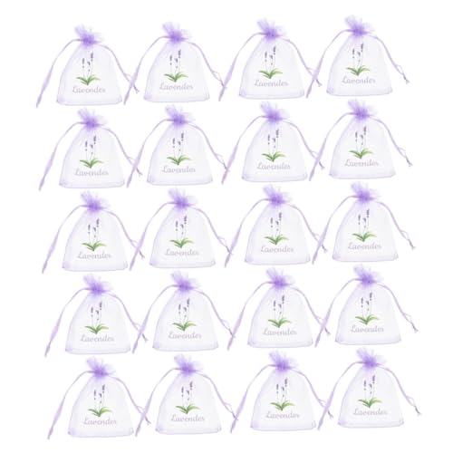 Bolsas de sachet lavanda 20 piezas con cuerda de cierre miniatura 1
