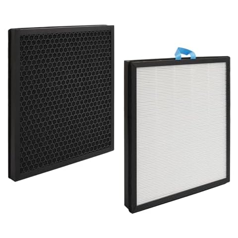 2 Pack 100S Replacement Filter Compatible with LEVOIT Vital 100S,100S-RF Air Puri-fier 3-in-1 HEPA Activated Carbon Filter Cover