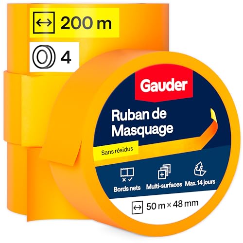 Évitez les Bavures de Peinture avec le Ruban de Masquage Washi GAUDER