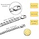 AFSTALR Herren Halskette Silber Panzerkette, Edelstahl Kubanische schmuck Chain 6mm-61cm Ketten für Männer Necklace