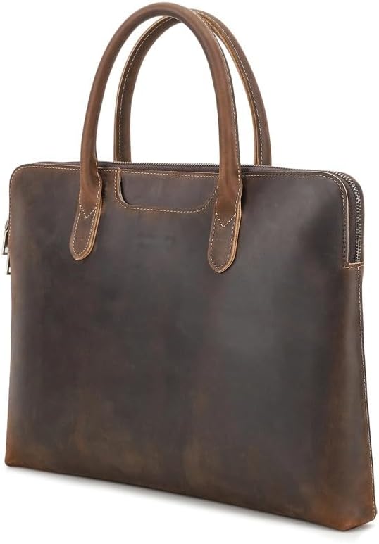 Men's Briefcase Genuine Leather Casual Business Computer Bag