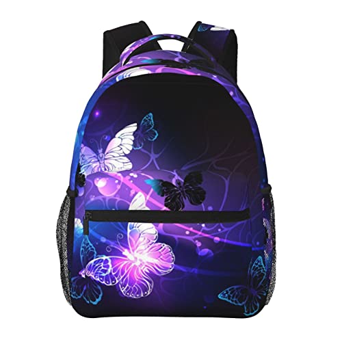 Sac à dos ordinateur portable avec motifs chats et chiens pour école et voyage en taille unique