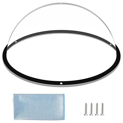 HiCaptain Dog Fence Window, 12.5" Acrylic Dome Window Clear Pet Window Bubble Great for Children & Pets, Dog Kennel, Tree House, Relieves Stress, Reduced Barking, Easy Installation (1 Pack) Cover