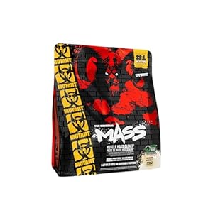 MUTANT Mass | Muscle Mass Gainer | 1100 Calories, 56g Protein, Whole Food Carbs, BCAAs, and Glutamine | Ultimate Hardcore Weight Gainer Shake | 2270g | Cookies & Cream
