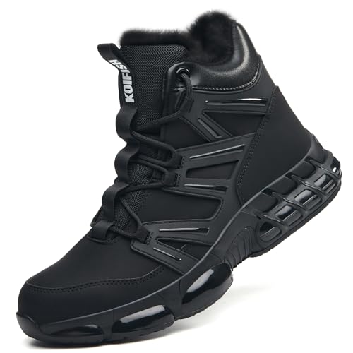 KOIFISH Steel Toe Waterproof Work Boots for Men & Women