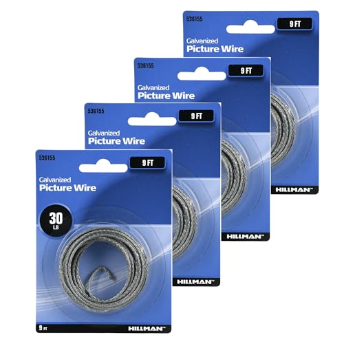 Image of (4 Pack) 9' Galvanized Hanging Wire Size: 30 lbs