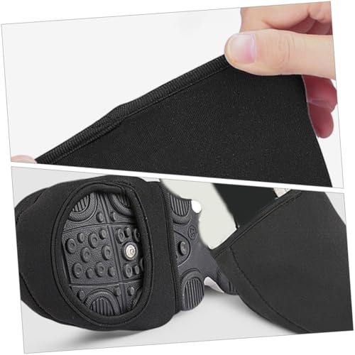Cubiertas térmicas para calzado de ciclismo Mikinona, cubre-zapatos para bicicleta, negras, protección contra el frío miniatura 4
