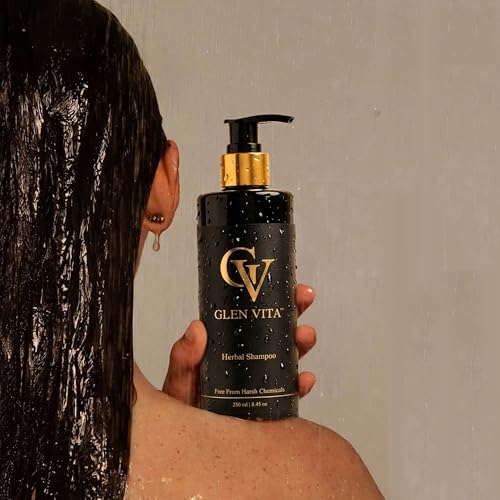 Image of Herbal Shampoo for Hair Fall & Dandruff Control | Concentrated Herbal Decoction with Reetha, Shikakai, Fenugreek & Amla + Pro-Vitamin B5 | 250ml