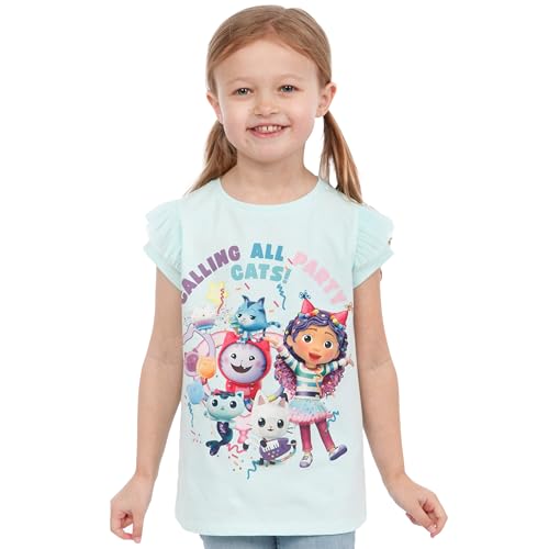 DreamWorks Gabby Dollhouse Shirt | Girls T Shirt with Frills | Gabbys Top for Girls2