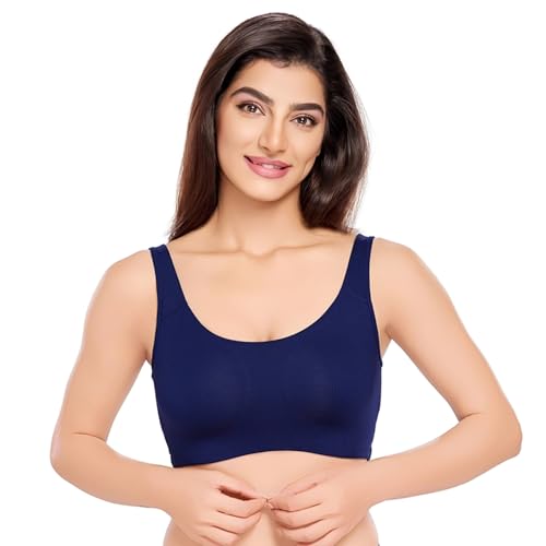 Image of juliet Non Padded Full Coverage Sports Bra for Women | Slip on Bra | Low Impact High Coverage Wireless Support Sports Bra JS 90
