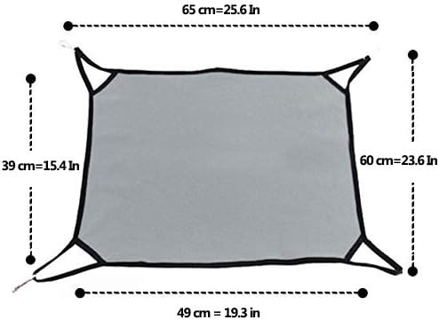 MICHLEY Leisure Time Kitty Pet Cat Hammock Bed for Cage, Gray