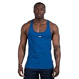 SMILODOX Herren Stringer Kay - Loose fit ärmelloses Oberteil mit Rundhals, Größe:XL, Color:Dunkelblau
